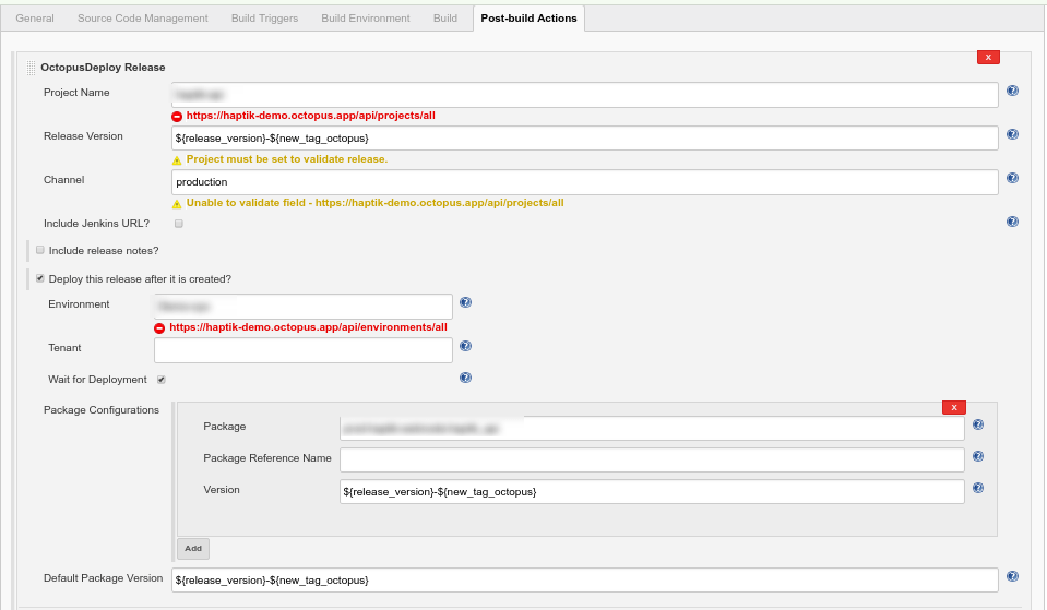 octopus-package-configuration