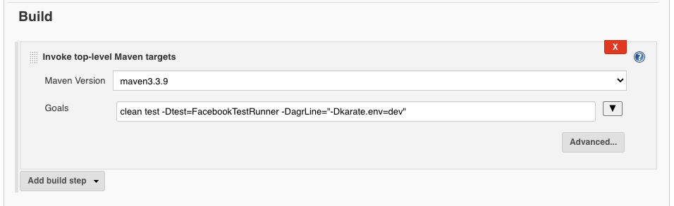 test-using-maven-command